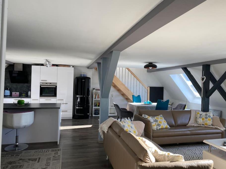 Loft Wohnung Mit Toller Aussicht Messstetten Kültér fotó