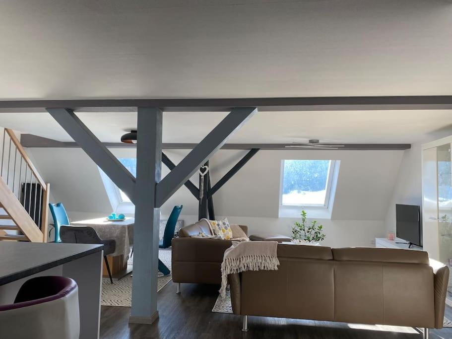 Loft Wohnung Mit Toller Aussicht Messstetten Kültér fotó