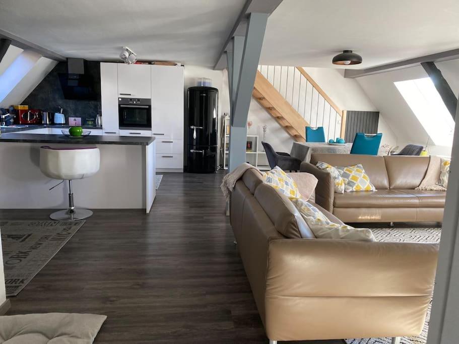 Loft Wohnung Mit Toller Aussicht Messstetten Kültér fotó