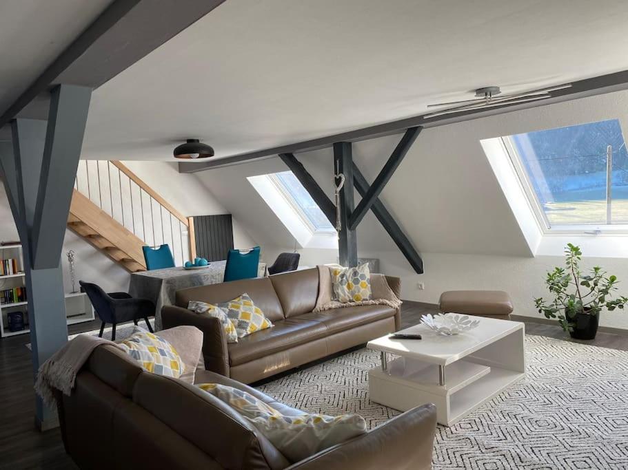 Loft Wohnung Mit Toller Aussicht Messstetten Kültér fotó